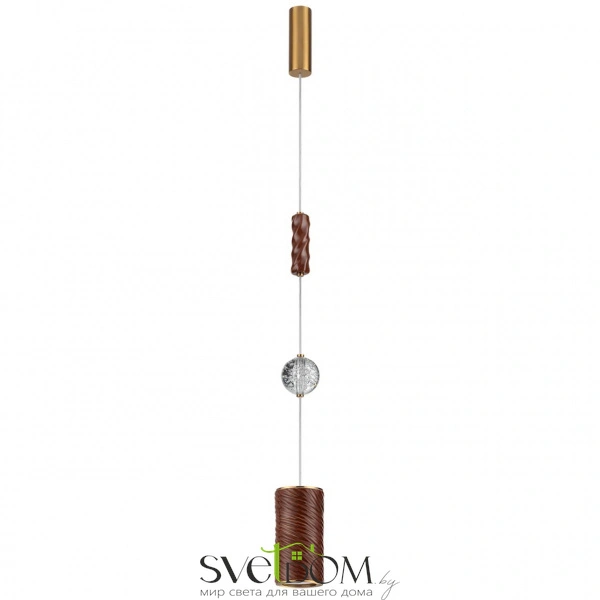 5450/18LB L-VISION ODL_EX26 015 коричневый/античная бронза/металл/керамика/хрусталь/акрил Подвес LED x 18W 2000К/3000K/4000K/переключ. RIVERA