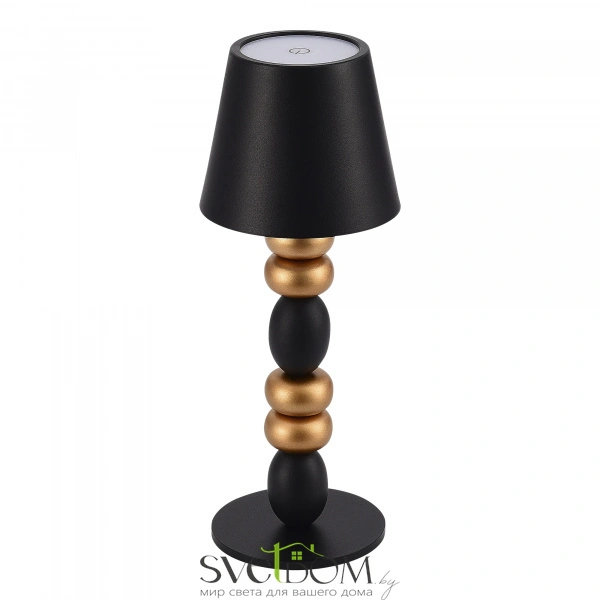 SL1011.414.01 Прикроватная лампа ST-Luce Черный, Золотистый/Черный LED 1*3W 3000-6000K EASE