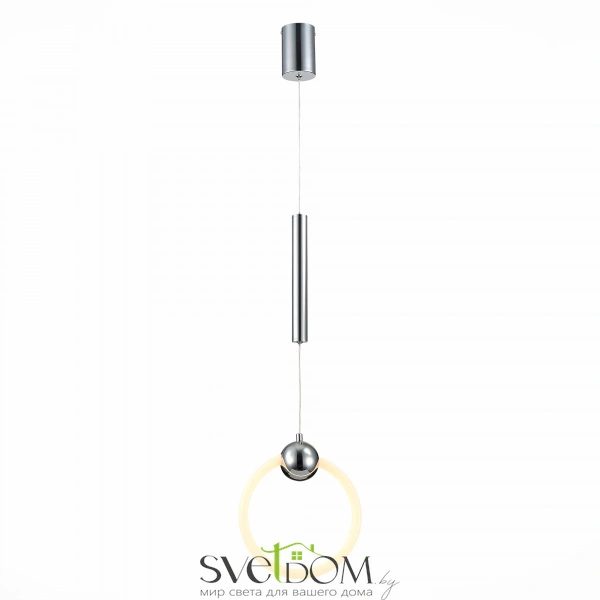 SL1578.103.01 Подвес ST-Luce Хром/Белый,Хром LED 1*15W 3000K GIERA