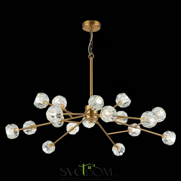 SL1166.303.18 Светильник подвесной ST-Luce Латунь/Прозрачный G9 LED 18*5W ROMANO