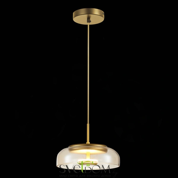 SL6002.203.01 Подвес ST-Luce Золотистый/Янтарный LED 1*7W 4000K LAZIO