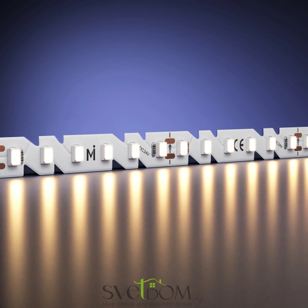 Светодиодная лента Ultra 24В 2835 9,6Вт/м 3000К 5м IP 20 201137