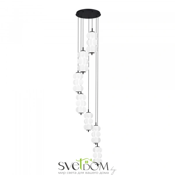 SL6121.403.07 Светильник подвесной ST-Luce Черный/Белый LED 7*8W 3000K TALISMAN