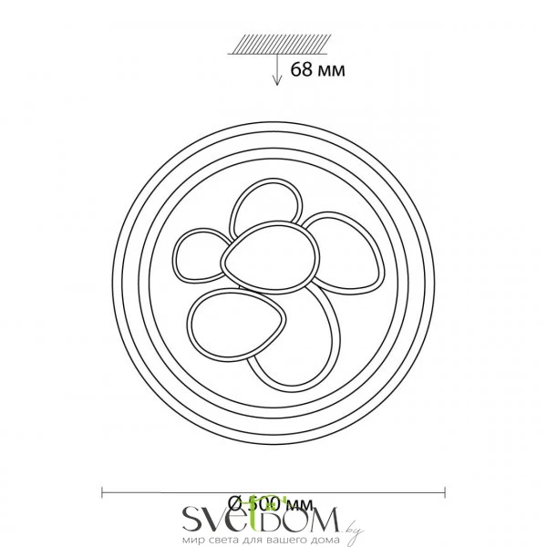 Настенно-потолочные светильники  3023/99CL от Магазина Svetdom.by