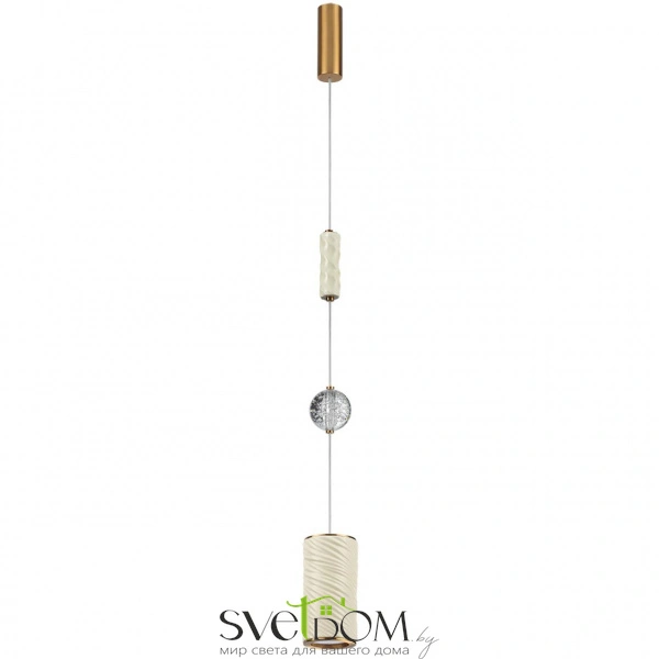 5450/18L L-VISION ODL_EX26 015 молочный/античная бронза/металл/керамика/хрусталь/акрил Подвес LED x 18W 2000К/3000K/4000K/переключ. RIVERA