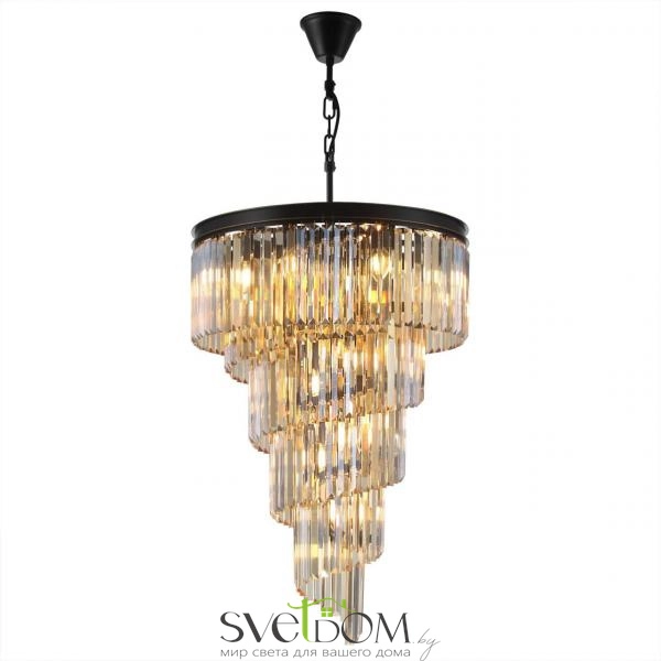 Citilux Мартин CL332172 Люстра хрустальная подвесная Шампань