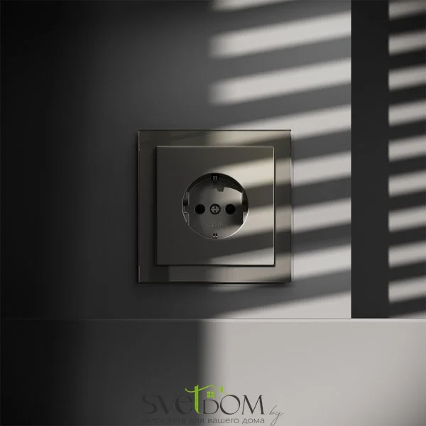 Розетки электрические с заземлением и шторками  Voltum S70 VLS040204 
