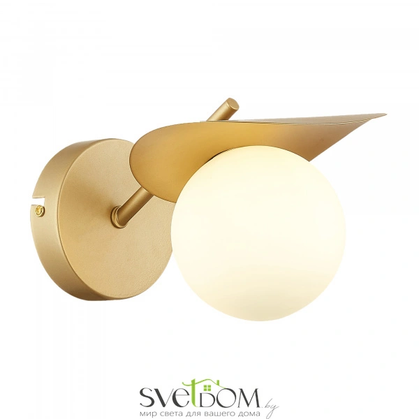 SLE220501-01 Светильник настенный Золотистый/Белый G9 1*5W BOLZANO