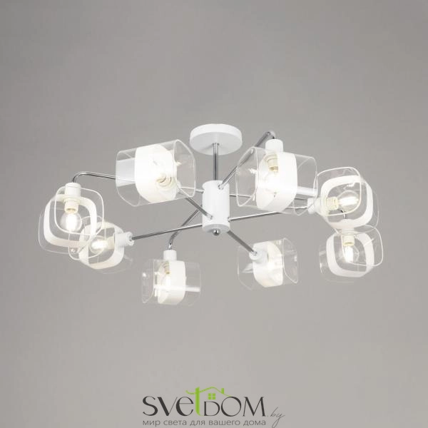 Citilux Бертон CL140180 Люстра потолочная Белая