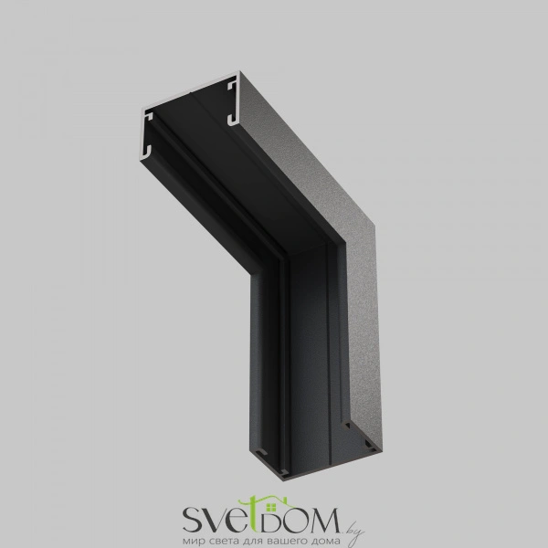 Коннектор угловой внутренний, накладной Basity, черный TRA172ICL-11B