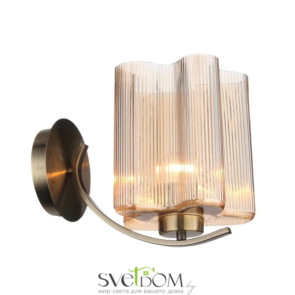 SL117.301.01 Бра ST-Luce Бронзовый/Янтарный E27 1*60W ONDE