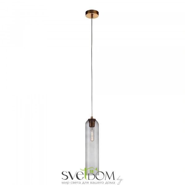 SL1145.343.01 Светильник подвесной ST-Luce Латунь/Дымчатый E27 1*60W CALLANA