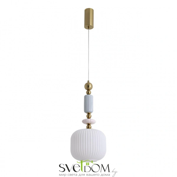 8334/1 MODERNI LN26 033 бронза/белый, металл/керамика/стекло Подвес E27 40W 220V ALEGRA