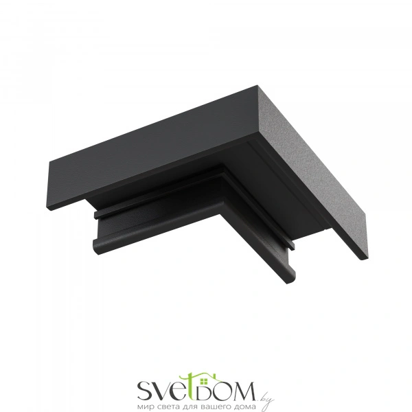 Коннектор угловой, накладной Basity, черный TRA172CL-11B