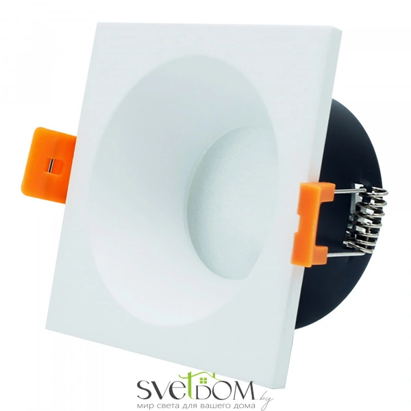 ST256.518.01 Св-к встр. Белый GU10 1*50W  IP65 L85xW85xH53 220V Без ламп Встраиваемые светильники