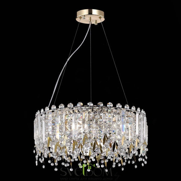 SL1655.203.06 Люстра подвесная ST-Luce Золотистый/Прозрачный E14 6*40W DESIO