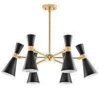 Lightstar 816067 Люстра DUMO 6х40W E14 ЧЕРНЫЙ МАТОВЫЙ/ЗОЛОТО