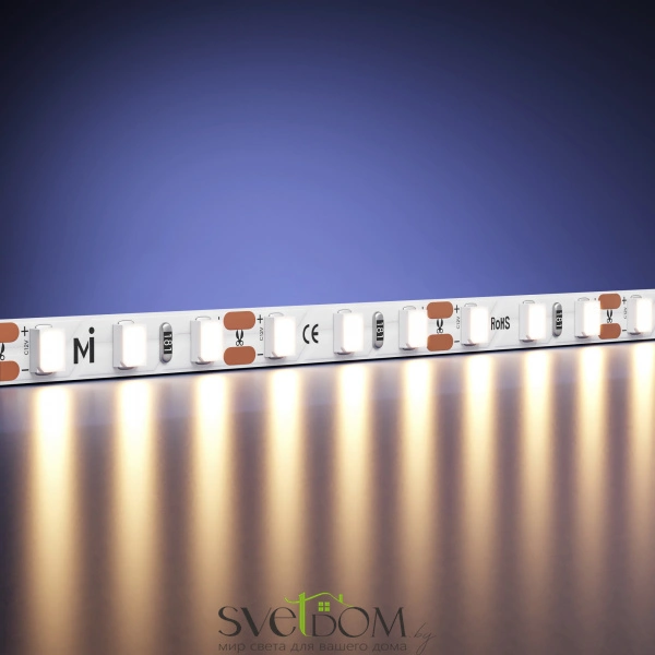 Светодиодная лента Ultra 12В 2835 9,6Вт/м 3000К 5м IP 20 201106