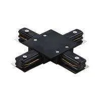 Lightstar 501147 Соединитель д/встраиваемых треков однофазный BARRA X-образный ЧЕРНЫЙ