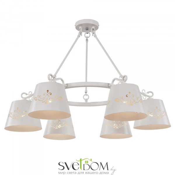 Изделия серии сделаны в современном стиле, при этом декоративный узор, вырезанный на плафонах, выполнен в классическом стиле. Благодаря своему нейтральному цвету, теплому белому, светильники подходят практически для любого интерьера в современном стиле.