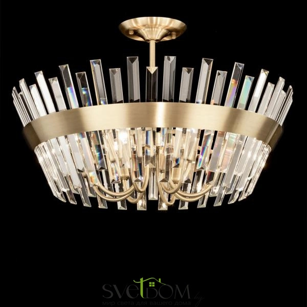 Citilux Вестерос CL307183 Люстра хрустальная потолочная Бронза