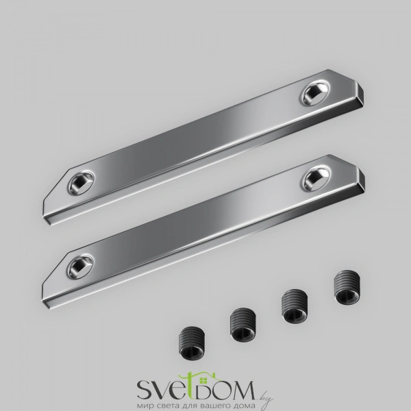 Комплект прямых соединителей (2 соединителя + 4 винта) для профиля в натяжной потолок TRA034C-MP-1