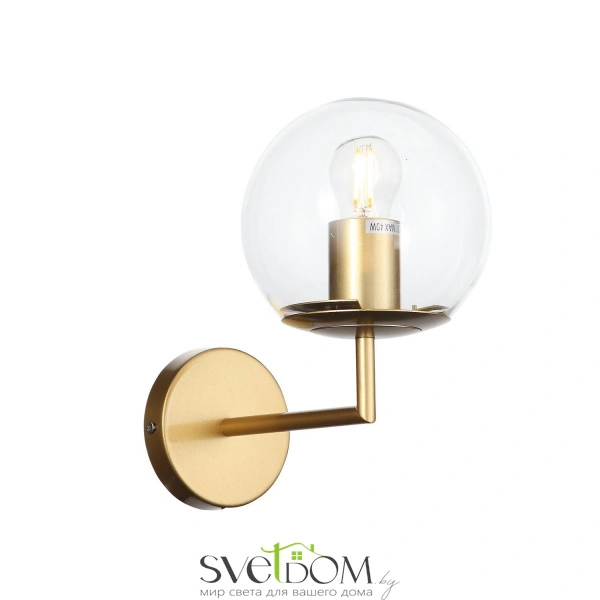 SL1150.201.01 Светильник настенный ST-Luce Матовое золото/Прозрачный E27 1*40W LIORA