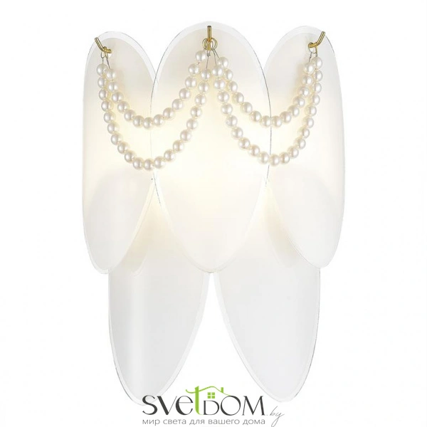 SLE1651-201-02 Светильник настенный Золотистый/Молочно-Белый E14 2*40W ROOMI