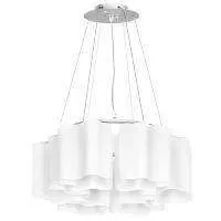 Lightstar 802160 Подвес NUBI 6х40W E27 ХРОМ/БЕЛЫЙ