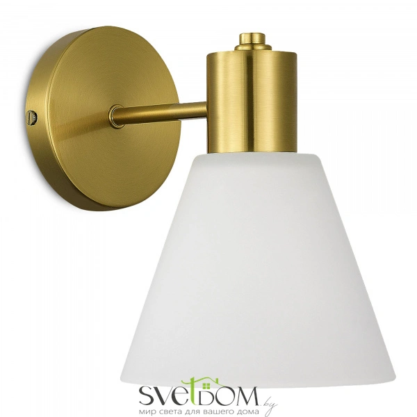 SLE1561-301-01 Светильник настенный Латунь/Белый E27 1*60W ARKI