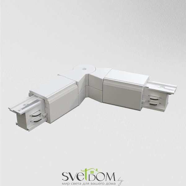 Коннектор поворотный шарнирный Trinity белый TRA005CS-31W