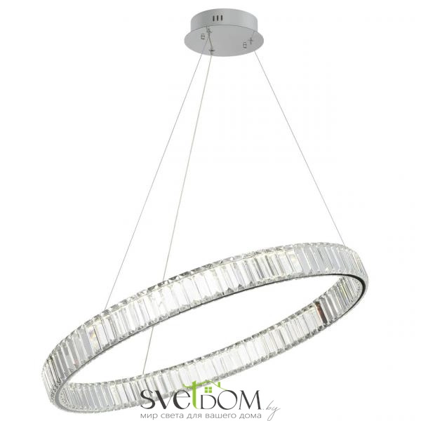 Citilux Чезаре CL338181 LED Люстра хрустальная с пультом Хром