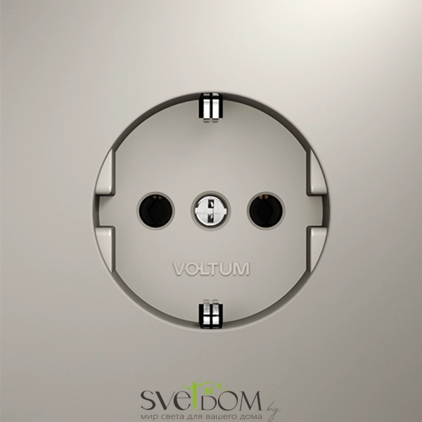 Розетки электрические с заземлением Voltum S70 VLS040103  Voltum VLS040103