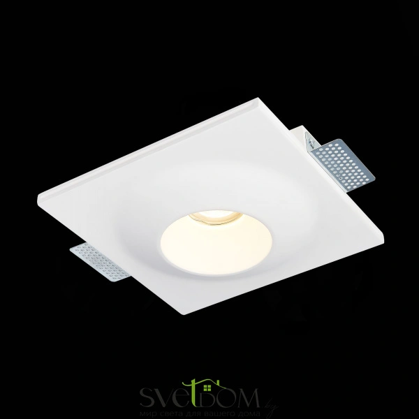 ST253.508.01 Св-к встр. из гипса Белый GU10 1*50W  IP20 L220xW220xH58 180-240V Без ламп Встраиваемые светильники