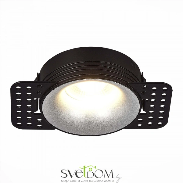 ST218.418.01 Св-к встр. Черный GU10 1*50W  IP20 D78xH30 165-265V Без ламп Встраиваемые светильники