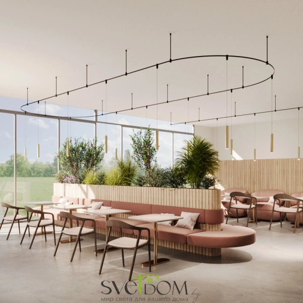 Трековый подвесной светильник Technical TR210-1-5W3K-M-BBS