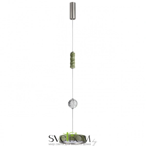 5451/32LA L-VISION ODL_EX26 зеленый/никель/металл/керамика/хрусталь/акрил Подвес LED x 32W   2000К/3000K/4000K/переключ. RIVERA