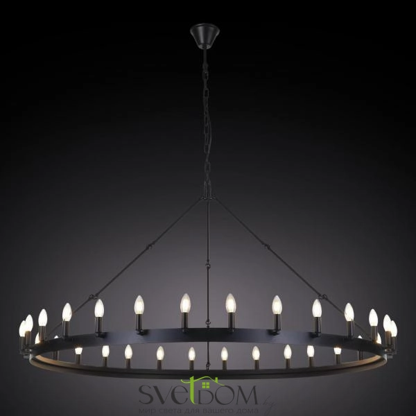 Citilux Смитсон CL470130 Люстра замковая подвесная Чёрная