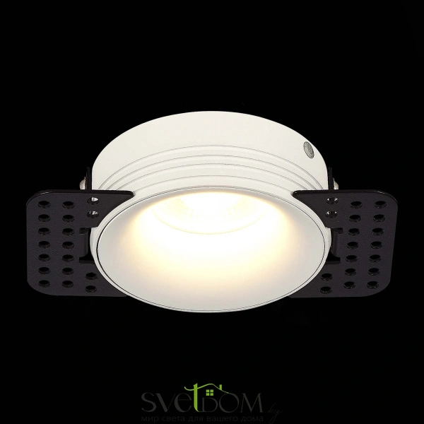 ST218.558.01 Св-к встр. Белый GU10 1*50W  IP20 D78xH30 165-265V Без ламп Встраиваемые светильники