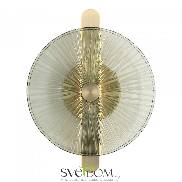 SL6141.321.01 Светильник настенный ST-Luce бронза/зелёный LED 1*11W 4000K WASI