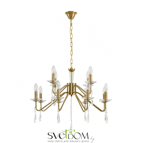 8319/12 CLASSI LN26 077 шампань/прозрачный, металл/хрусталь Люстра E14 12*40W 220V SEVERINA