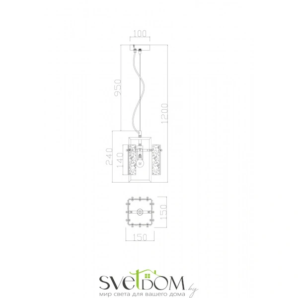 Подвесной светильник Freya FR5166PL-01BS