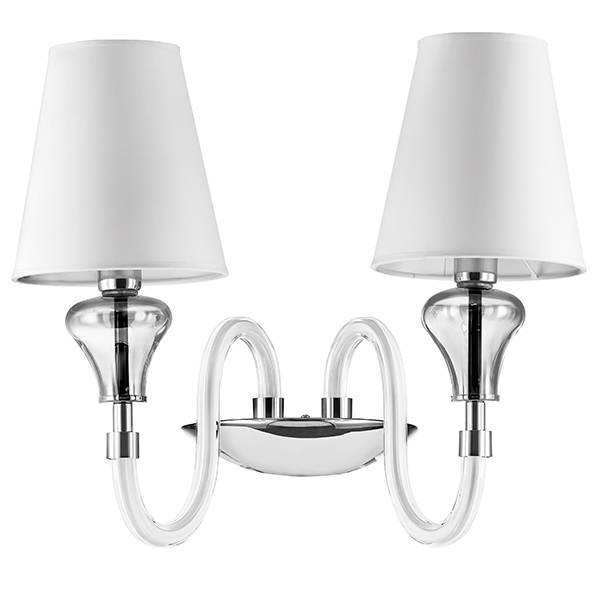 Lightstar 809626 Бра OTTO 2х40W E14 БЕЛЫЙ ткань