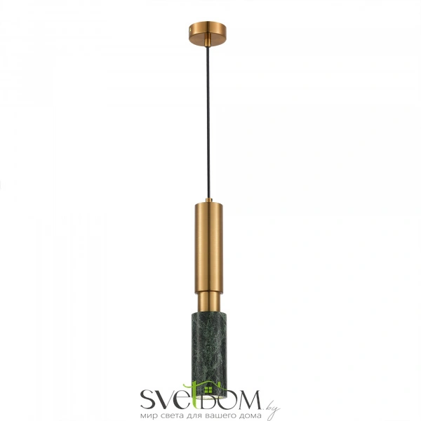 SL1192.363.01 Светильник подвесной ST-Luce Латунь/Латунь, Зеленый GU10 1*5W 4000K PRIETTI
