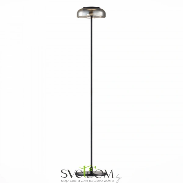SL6002.405.01 Торшер ST-Luce Черный/Дымчатый LED 1*7W 4000K LAZIO