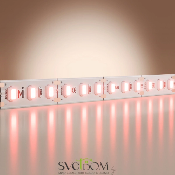 Светодиодная лента Base 12В 2835 9,6Вт/м Red 5м IP 20 201171