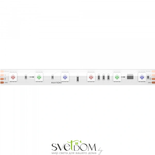 Светодиодная лента 24В 5050 14,4Вт/м RGB 5м IP 68 201249