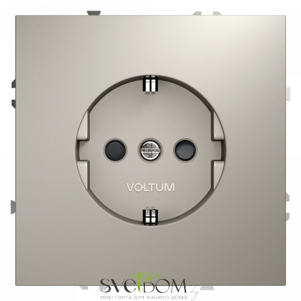 Розетки электрические с заземлением и шторками  Voltum S70 VLS040203 