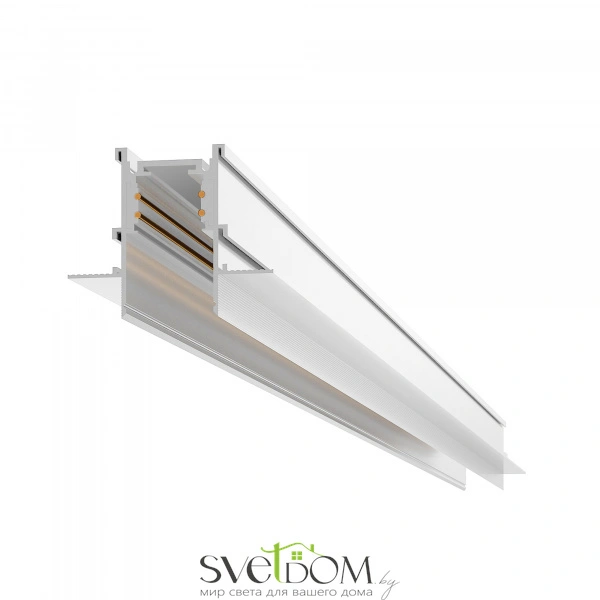 ST004.519.00 Шинопровод магнитный встраиваемый под ГКЛ 10мм ST-Luce Белый Длина 1 000мм SKYLINE 48