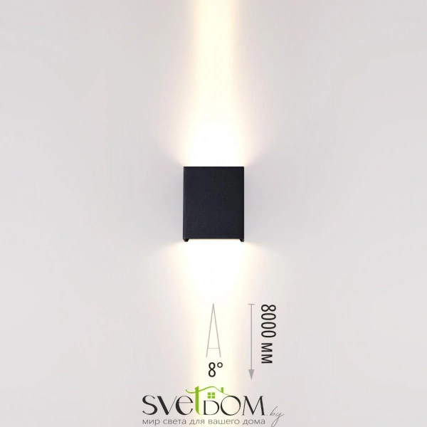 7188/10WL NATURE ODL26 Фасадный светильник черный/металл IP65 LED 2*5W 3000K 8° 85-265V ARROW